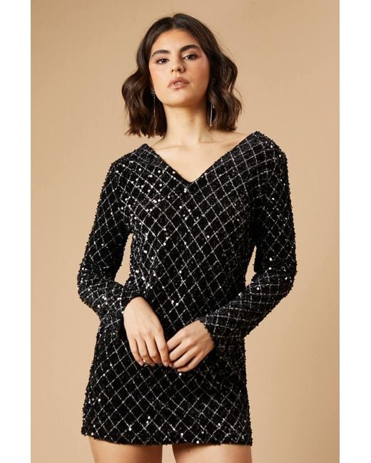 knee length dresses for ladies Flared Sleeve Open Back Mini main image 1