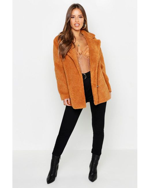 brown double breasted coat womens