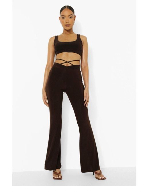 Boohoo brown pants Clearance