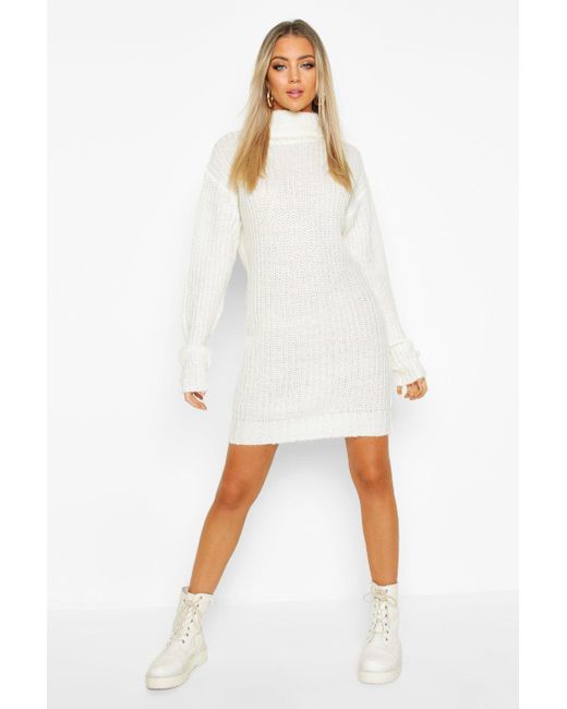 boohoo white turtleneck