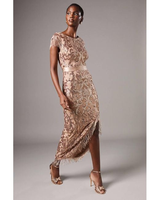 lace frill midi dress Vibrant Floral Lace Ruffle Midi Dress