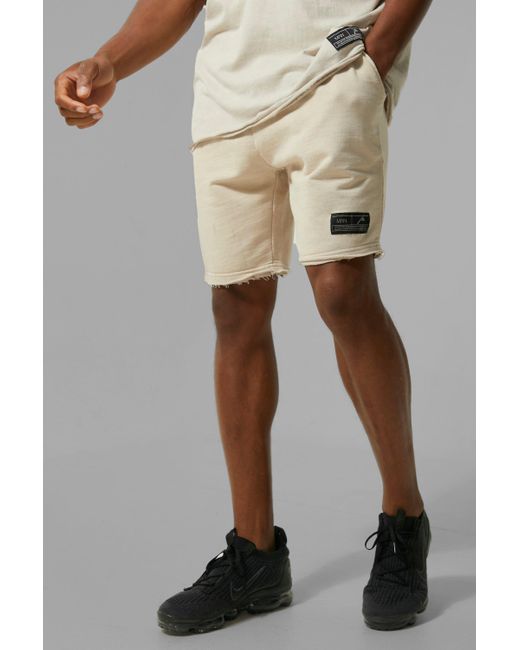 acid wash jersey shorts