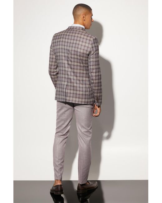 red flannel suit jacket