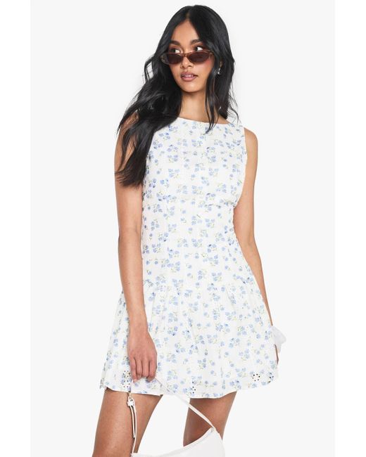 embroidered flower mini dress Vine Floral Embroidered Long Sleeve Mini Dress – Disturbia