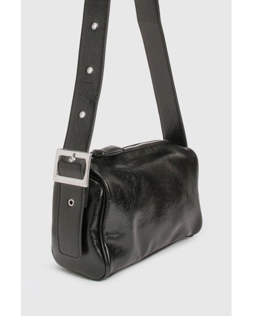 Boohoo Black Cross Body Box Bag