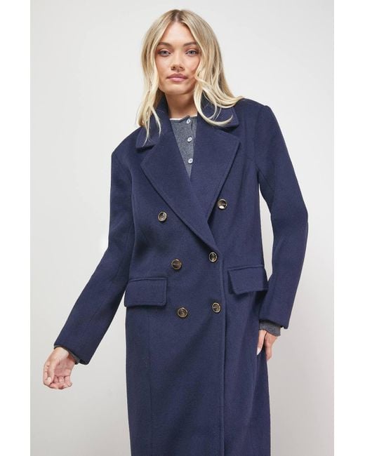 Oasis Blue Maxi Tailored Coat