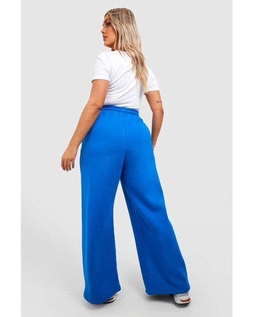 Pantalones Deportivos Plus Anchos Boohoo de color Azul | Lyst