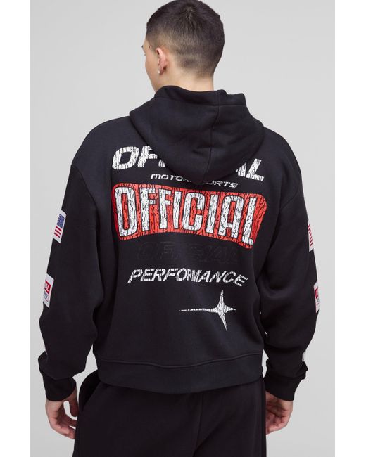 Sudadera Oversize Recta Con Capucha Boohoo de color Gray