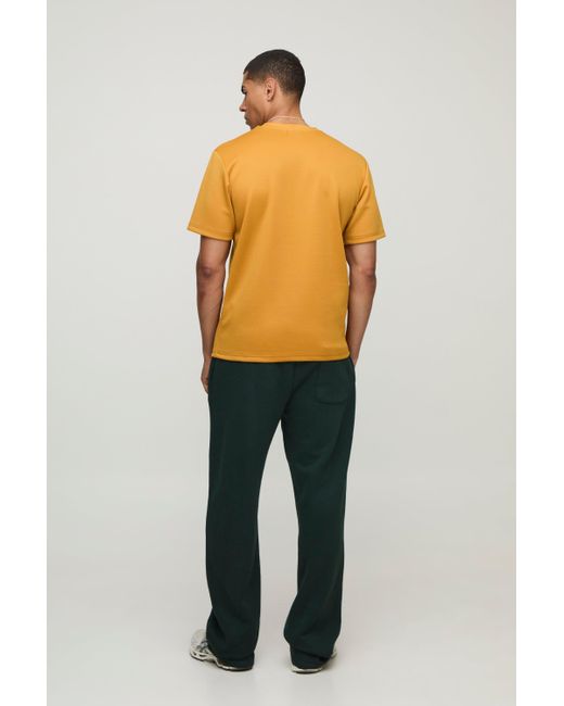 Camiseta Regular De Scuba Boohoo de color Yellow