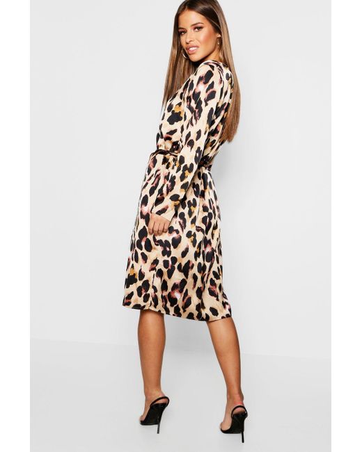 boohoo leopard print dress