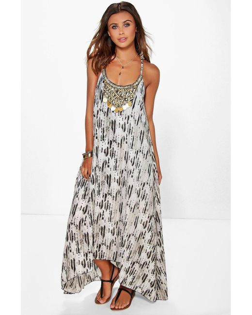 petite snake print dress