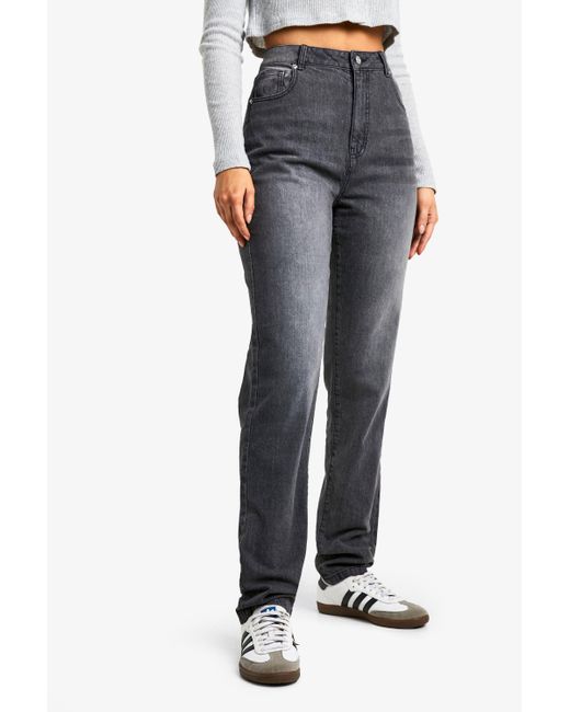 Vaqueros Tall Básicos Ajustados Boohoo de color Black