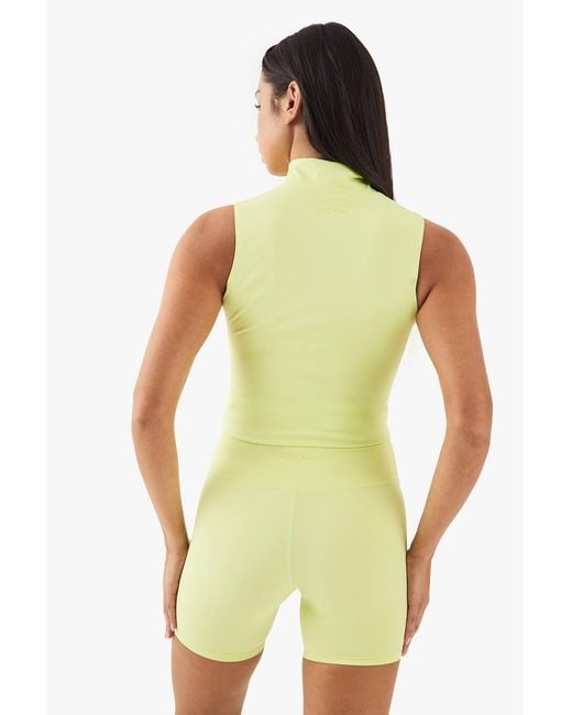 DSGN Studio Green Sleeveless Zip Through Top