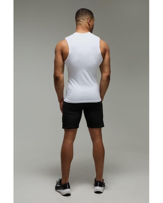 Boohoo Gray Active Reflective Muscle Fit Performance Tank 2 Pack