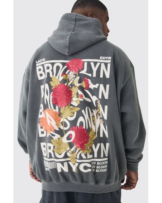 Boohooman oversized hoodie best sale