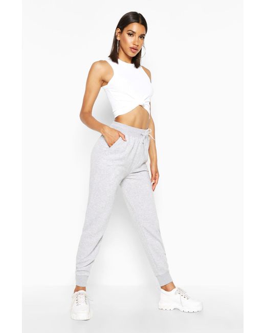 slim grey joggers womens