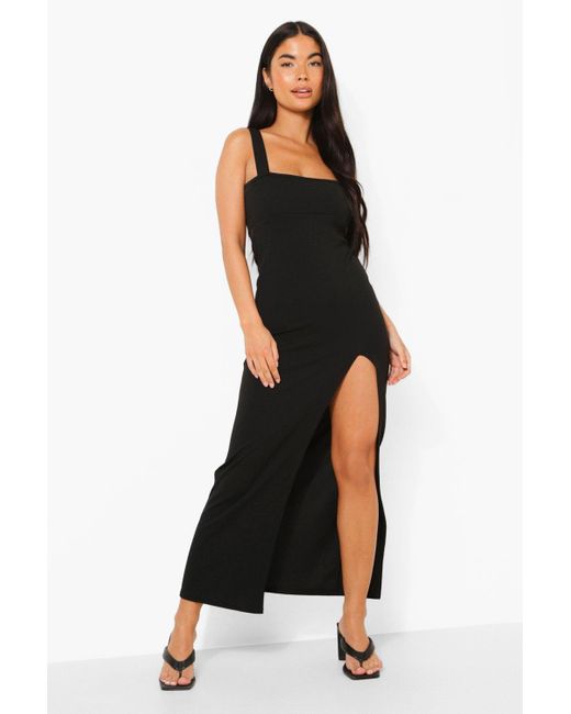 petite square neck dress