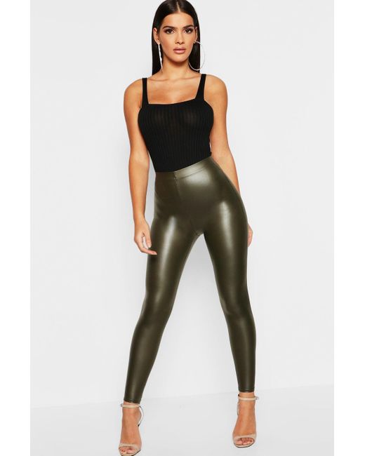 Boohoo Matte Faux Leather Stretch 