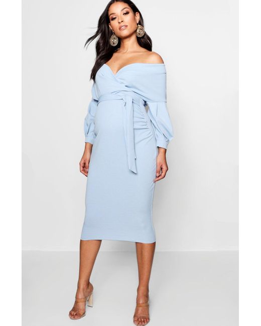 Boohoo maternity midi dress Clearance