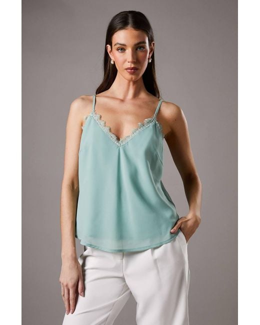 Coast Green Lace Trim Cami