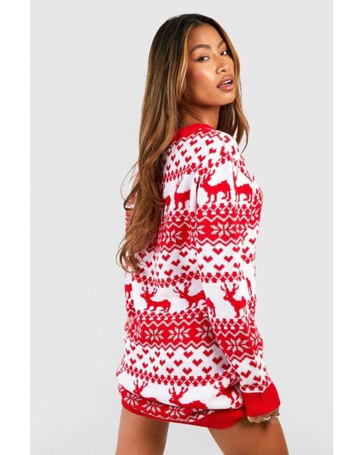 Boohoo christmas store jumper dress
