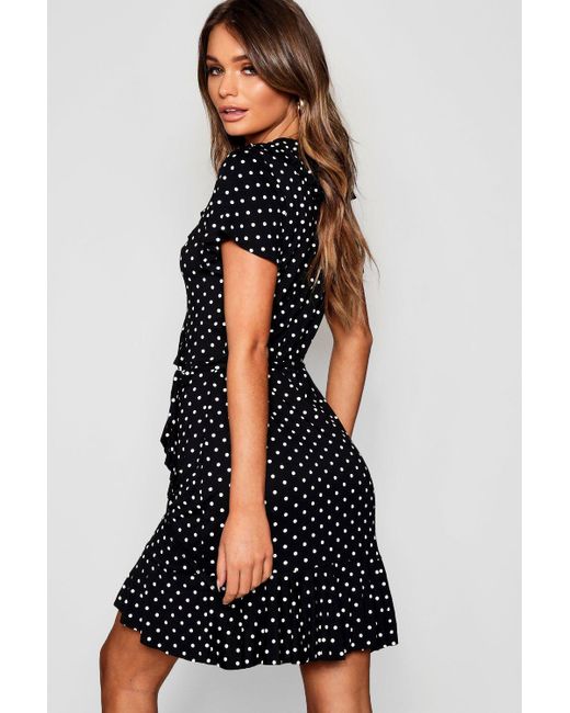 polka dot boohoo
