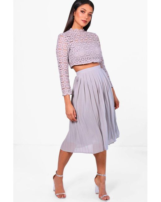 midi skirt top set