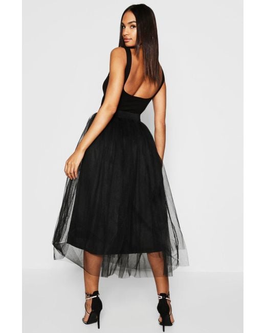 Boohoo Tall Boutique Tulle Mesh Midi 