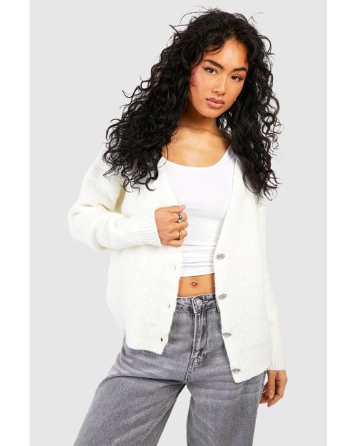 White hotsell slouchy cardigan