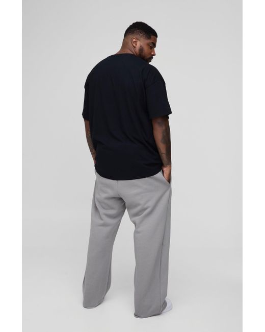 BoohooMAN Plus T-Shirt mit lizenziertem Nirvana-Print in Gray für Herren