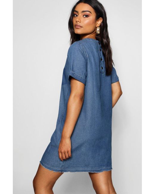 slouch denim dress