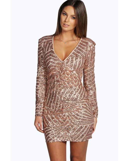robe a sequin boohoo