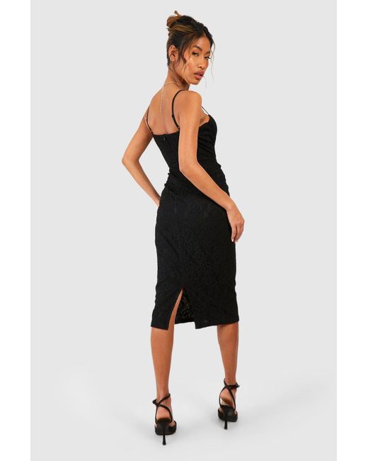 Designer black midi dresses cheap
