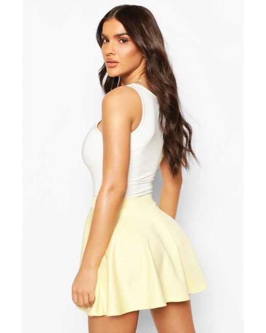 basic black skater skirt