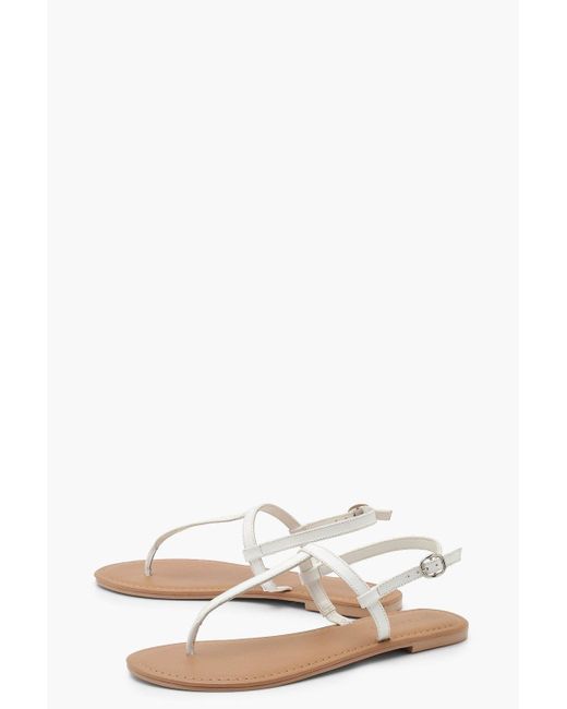 plain leather sandals