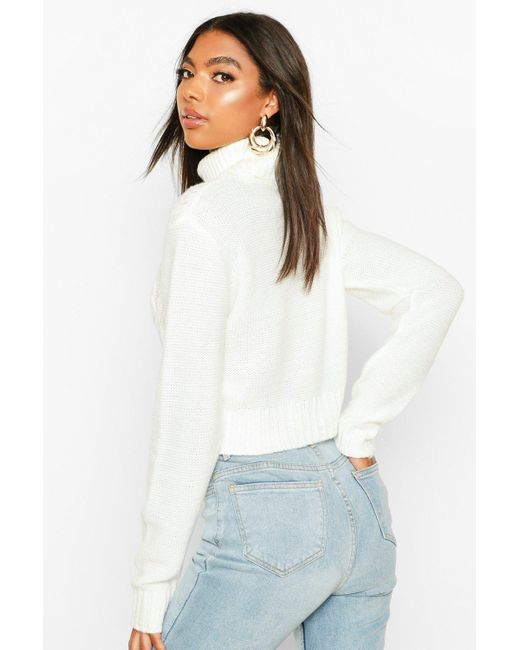 tall cable knit sweater
