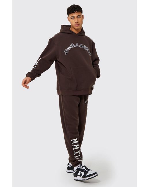 boohooman oversized tracksuit
