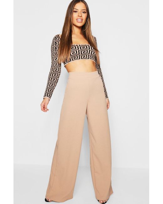 petite high waisted wide leg pants