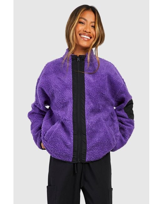 Boohoo fleece hotsell jacket