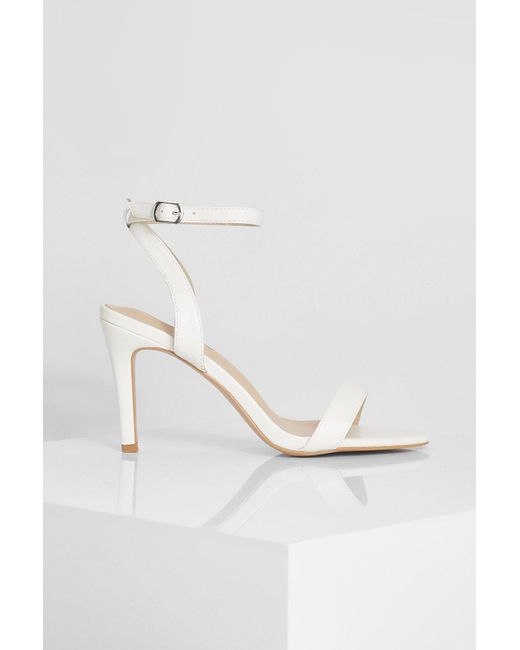 low barely there heels