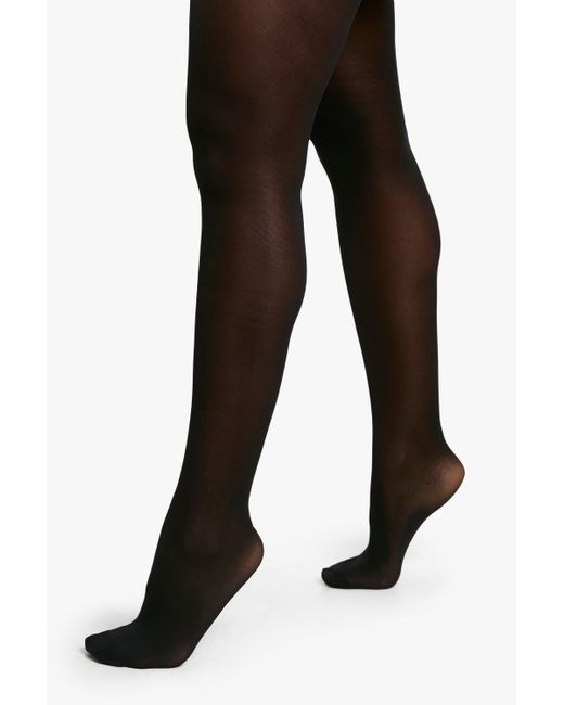 Boohoo Black Plus 15 Denier Single Pack Tights