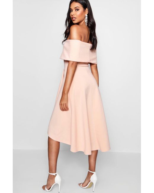 dip hem skater dress