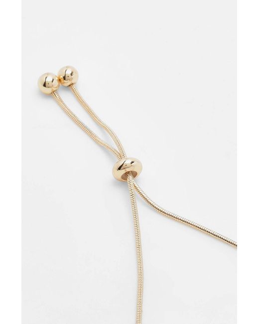 Boohoo White Basic Toggle Bracelet