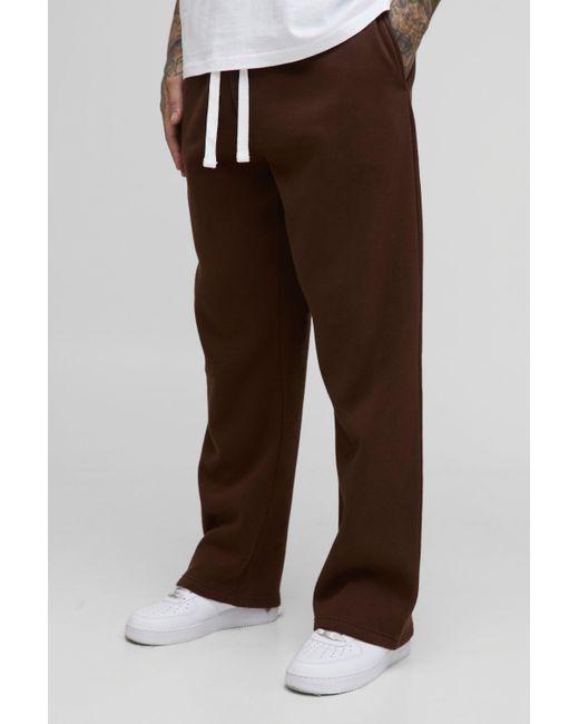 Boohoo Brown Tall Oversized Drop Crotch Joggers