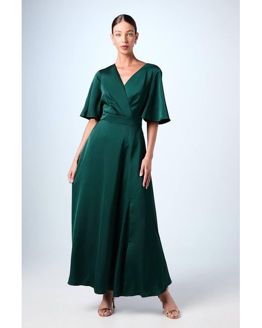 angel sleeve bridesmaid dresses Angel Sleeve Wrap Maxi Dress Chiffon Wrap Bridesmaid Dress Chiffon Full  Sleeve Wrap Dress Chiffon Angel