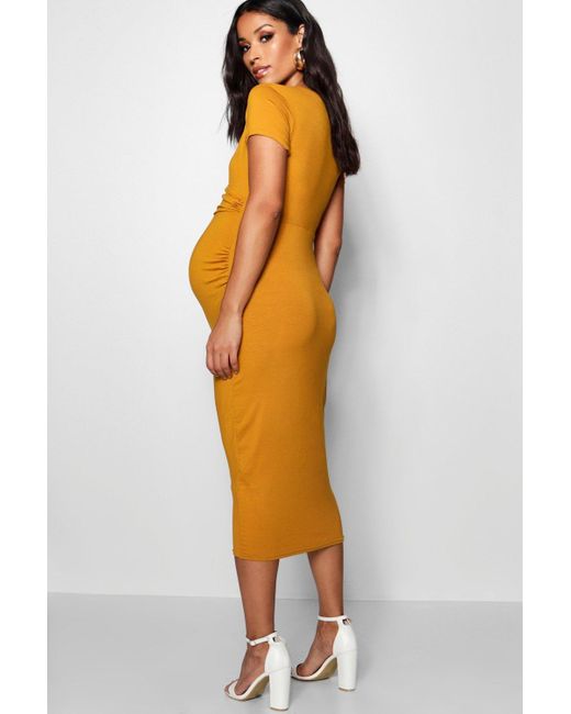 Boohoo Maternity Wrap Front Horn Button ...