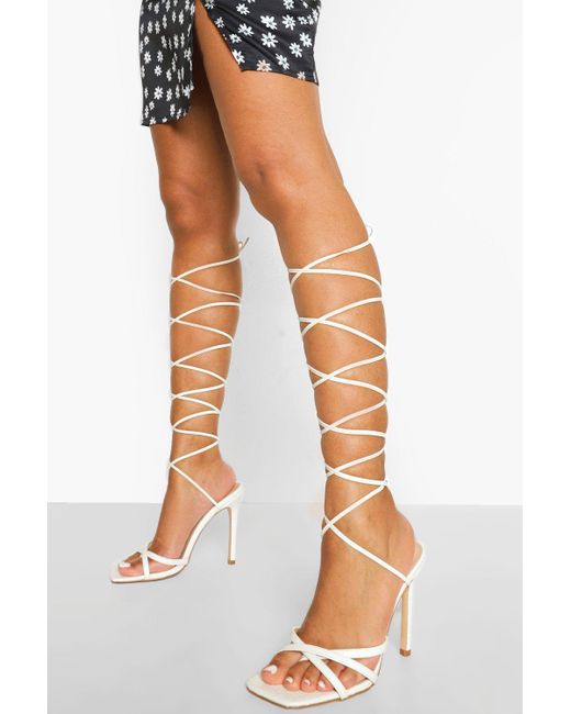 strappy wrap heels