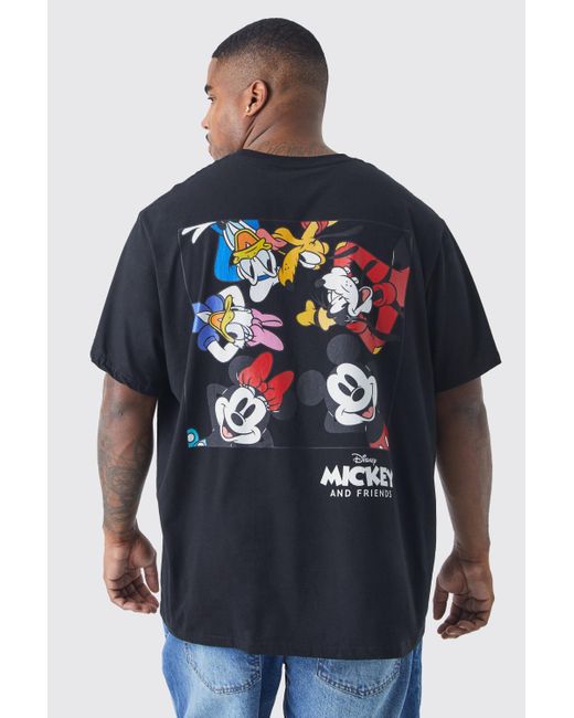 BoohooMAN Blue Plus Mickey Mouse License T-shirt for men
