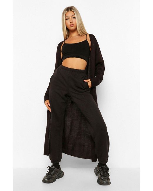 boohoo chunky knit cardigan