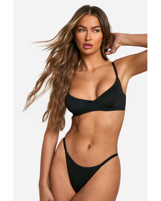 Boohoo Black Essentials Basic Brief Lingerie